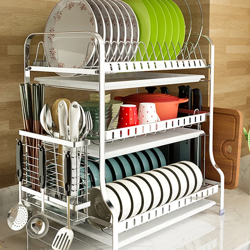 Dish Rack Drain 304 Stainless Steel Kitchen Racks Drain Dry Dishes Tableware Dishes Dish Rack Three-tier Storage Rack
Dish Rack Drain 304 Stainless Steel Kitchen Racks Drain Dry Dishes Tableware Dishes Dish Rack Three-tier Storage Rack
