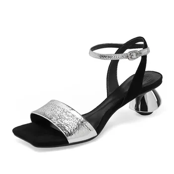 2020 New High Heels Sandals Women ankle Strappy Summer Genuine Leather Shoes Woman Retro Wedding Party Shoes
2020 New High Heels Sandals Women ankle Strappy Summer Genuine Leather Shoes Woman Retro Wedding Party Shoes