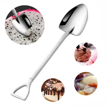 Creative Stainless Steel Iron Shovel Shape Dessert Spoon Candy Tea Spoon Coffee Scoop Tableware Drinkware Tools Teaspoons
Creative Stainless Steel Iron Shovel Shape Dessert Spoon Candy Tea Spoon Coffee Scoop Tableware Drinkware Tools Teaspoons