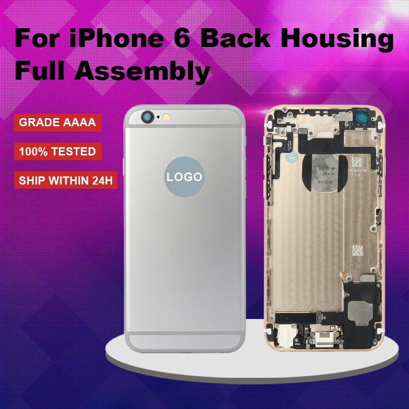 100% Tested Full Set Housing Assembly for iPhone 6 Back Cover Battery Door Middle Frame with Flex Cable Chassis Buttons
100% Tested Full Set Housing Assembly for iPhone 6 Back Cover Battery Door Middle Frame with Flex Cable Chassis Buttons