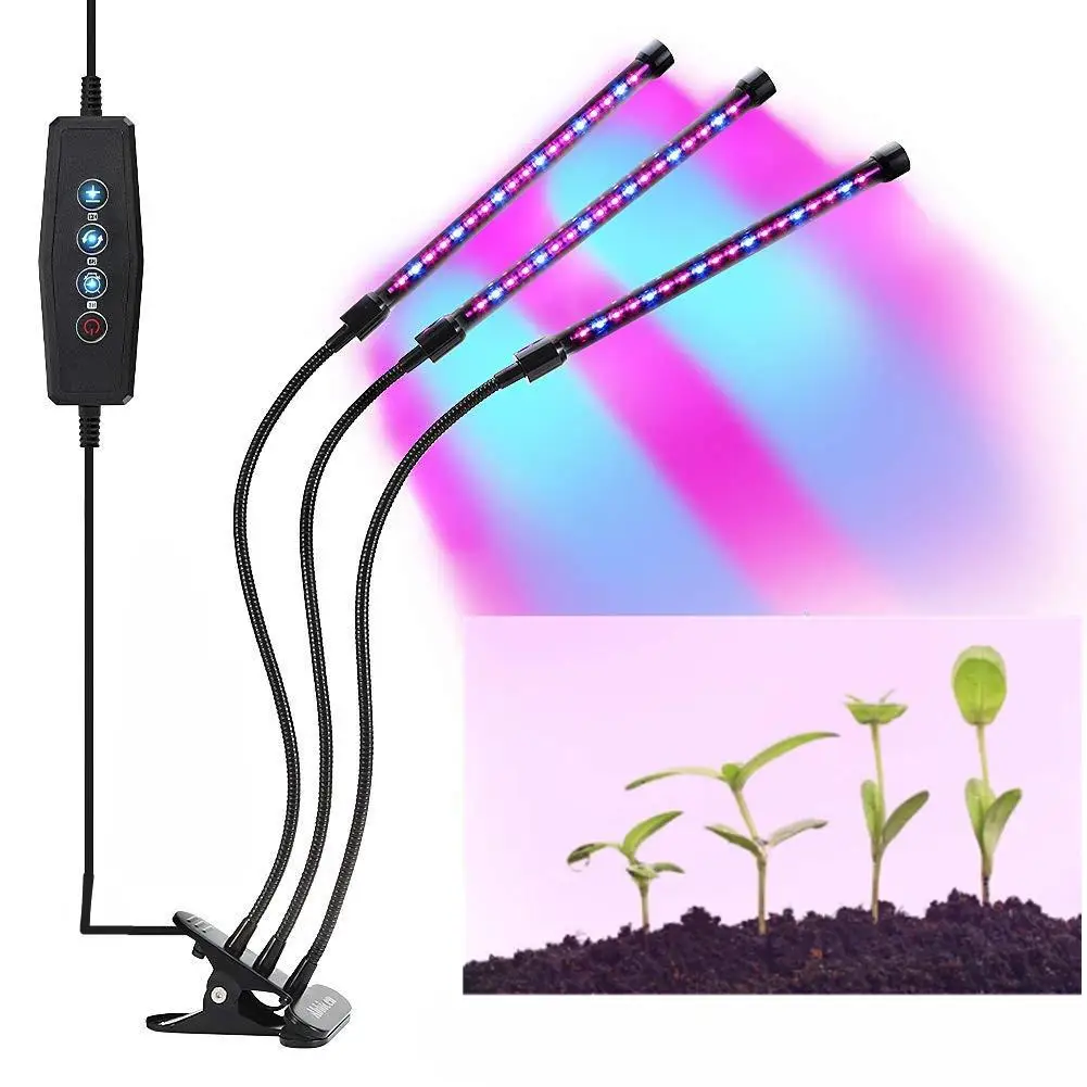 TPFOCUS LED 5V 27W USB Grow Light Bulb with Red Blue Spectrum Adjustable 3-Head Timer Plant Grow Lamp for Indoor Plants
TPFOCUS LED 5V 27W USB Grow Light Bulb with Red Blue Spectrum Adjustable 3-Head Timer Plant Grow Lamp for Indoor Plants