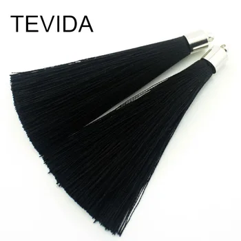 TEVIDA O03 10pcs Silk Tassels With Silver Gold Ring Caps/DIY For Necklace Earring Chain Material/Jewelry Making Accessories
TEVIDA O03 10pcs Silk Tassels With Silver Gold Ring Caps/DIY For Necklace Earring Chain Material/Jewelry Making Accessories