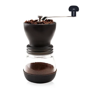 Manual Coffee Grinder with Ceramic Burrs Coffee Container Stainless Steel Handle and Silicon Cove with Storage Jar Quiet and Portable E2S
Manual Coffee Grinder with Ceramic Burrs Coffee Container Stainless Steel Handle and Silicon Cove with Storage Jar Quiet and Portable E2S