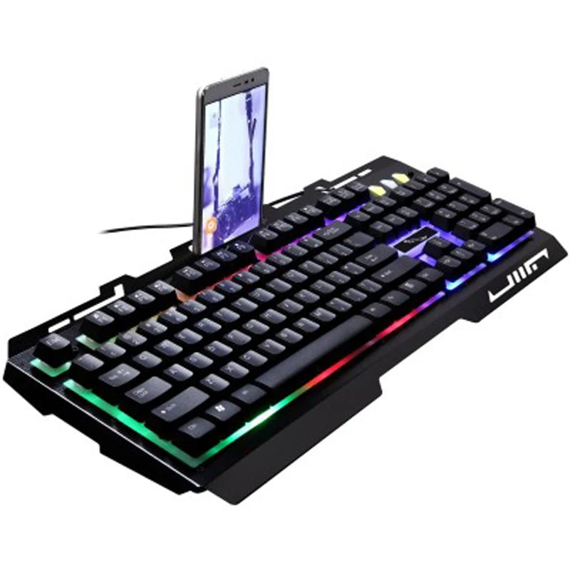 G700 gaming keyboard mechanical hand metal backlit keyboard USB wired mobile phone bracket for laptop PC
G700 gaming keyboard mechanical hand metal backlit keyboard USB wired mobile phone bracket for laptop PC