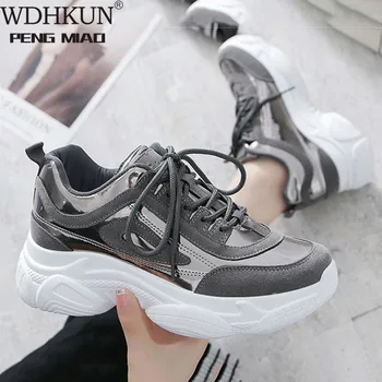 WDHKUN Women Shoes casual women platform sneakers chunky white pink ladies vulcanized shoes footwear 2020 tenis feminino HVT603
WDHKUN Women Shoes casual women platform sneakers chunky white pink ladies vulcanized shoes footwear 2020 tenis feminino HVT603