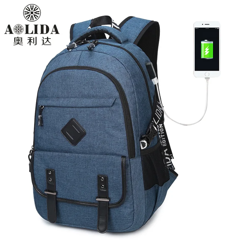 2019 New Style Oxford Cloth Casual Backpack Outdoor Backpack USB Multi-functional Middle School Students School Bag Men's Bag
2019 New Style Oxford Cloth Casual Backpack Outdoor Backpack USB Multi-functional Middle School Students School Bag Men's Bag