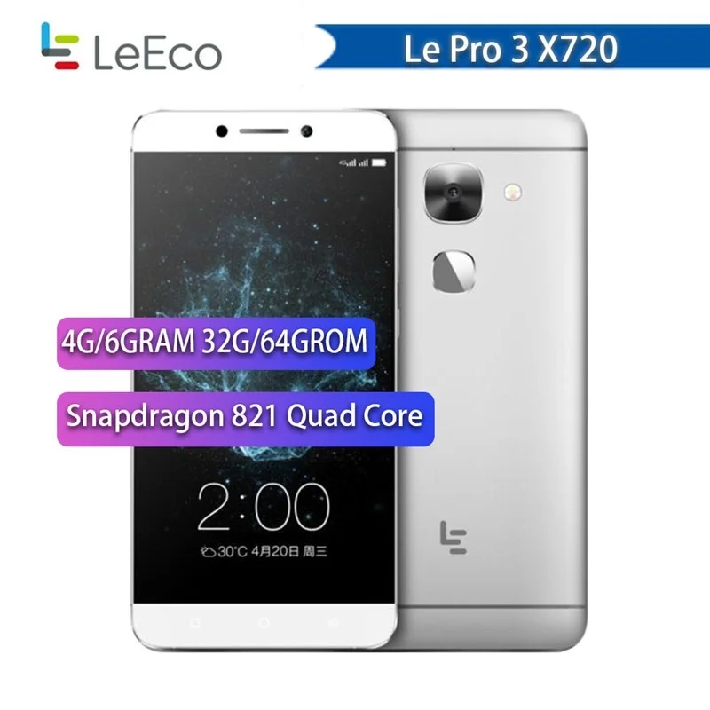 Смартфон Letv LeEco Le Pro 3 X720 экран мобильный телефон дюйма 4 Гб ОЗУ 64 ПЗУ Snapdragon 821 5 мА · ч
