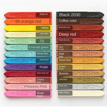 2020 12 colors Vintage Retro Sealing Wax Seal Dedicated Beeswax Stick Wax Strips Paint Stamp Rod Wax Grip Mount for Stamps
2020 12 colors Vintage Retro Sealing Wax Seal Dedicated Beeswax Stick Wax Strips Paint Stamp Rod Wax Grip Mount for Stamps