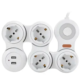 Power Strip Socket Deformation 4-Concave-Jack 10A with USB Charging ( EU Plug 220V-250V) USB Socket
Power Strip Socket Deformation 4-Concave-Jack 10A with USB Charging ( EU Plug 220V-250V) USB Socket