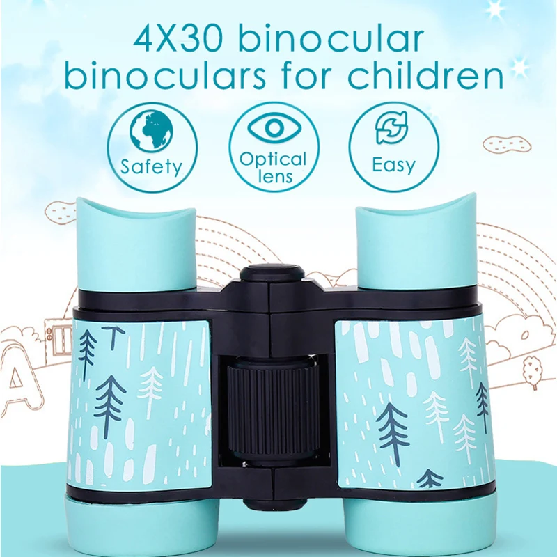 4x30 Children Telescope Mini Binoculars For Kids Outdoor Camping Travel Sports Colorful Cute Telescope Kids Special Toys