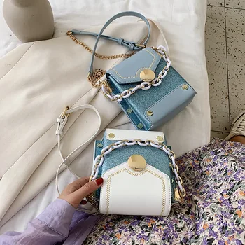 Mini Sequins Chain Flap Crossbody Bags For Women 2020 PU Leather Cell Phone Bag Sac A Main Femme Luxury Handbags Women Designer 
Mini Sequins Chain Flap Crossbody Bags For Women 2020 PU Leather Cell Phone Bag Sac A Main Femme Luxury Handbags Women Designer