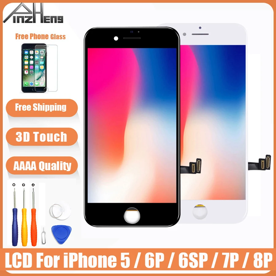 AAAA Quality Screen LCD For iPhone 5 6 6s 7 8 Plus LCD Display Assembly Digitizer No Dead Pixel With 3D Touch Replacement LCD
AAAA Quality Screen LCD For iPhone 5 6 6s 7 8 Plus LCD Display Assembly Digitizer No Dead Pixel With 3D Touch Replacement LCD
