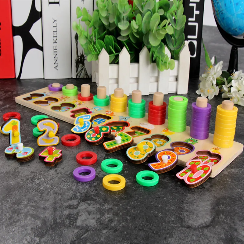 Wooden Children'S Educational Mathematics Rainbow Donuts Numbers Board 3-5-7-Year-Old Children Early Education with Numbers Cogn
Wooden Children'S Educational Mathematics Rainbow Donuts Numbers Board 3-5-7-Year-Old Children Early Education with Numbers Cogn