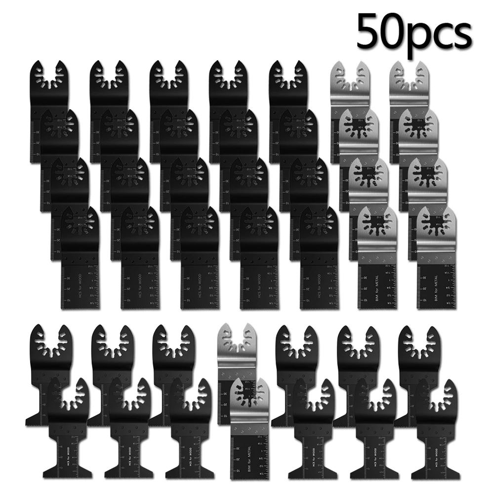 50PCS Multi-Function Bi-metal Precision Saw Blades Oscillating Blade Multi Wood Cutting Kit Chipboard Tool Circular Saw Blade
50PCS Multi-Function Bi-metal Precision Saw Blades Oscillating Blade Multi Wood Cutting Kit Chipboard Tool Circular Saw Blade
