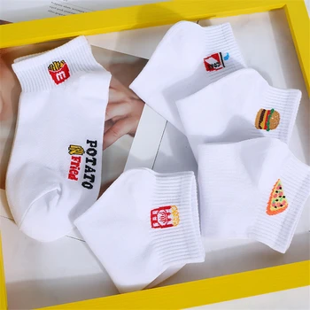 Cool Pizza French fries Happy Crew Burger Street Skate Socks Boat Ankle Cotton Short Summer Funny Women Men Boat Socks
Cool Pizza French fries Happy Crew Burger Street Skate Socks Boat Ankle Cotton Short Summer Funny Women Men Boat Socks