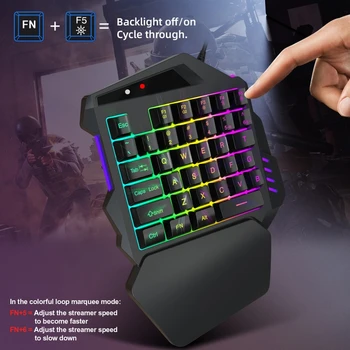 V500 35 Keys RGB Left Hand Gaming Keyboard Analog Controller Input One-Handed 35EA
V500 35 Keys RGB Left Hand Gaming Keyboard Analog Controller Input One-Handed 35EA