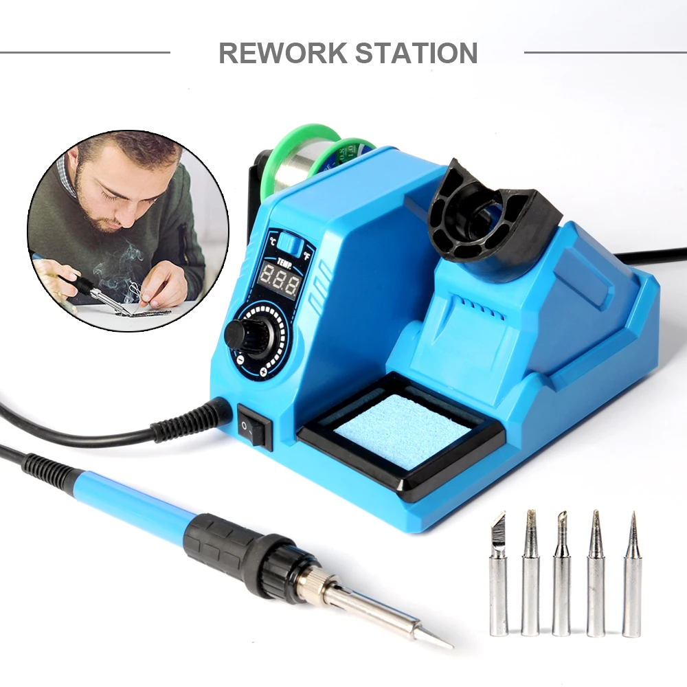 Soldering Iron Station Kit 60W Solder Station 392896 Adjustable Temperature LED Display Sleep Function C/F Switch
Soldering Iron Station Kit 60W Solder Station 392896 Adjustable Temperature LED Display Sleep Function C/F Switch