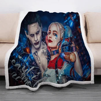 Harley Quinn Funny Character Blanket 3D Print Sherpa Blanket on Bed Home Textiles Dreamlike Style 04
Harley Quinn Funny Character Blanket 3D Print Sherpa Blanket on Bed Home Textiles Dreamlike Style 04