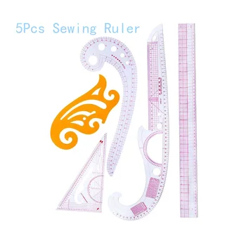 LMDZ Fashion Design Pattern Tools 9pcs Sewing French Curve Ruler Measure Dressmaking Tailor Drawing Template Craft Tool Set