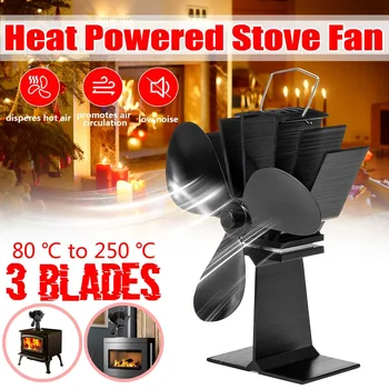 3 Blade Heat Powered Wood Stove Fan Home Efficient Heat Distribution Quiet Fireplace Fan for Wood Log Burner Save Energy
3 Blade Heat Powered Wood Stove Fan Home Efficient Heat Distribution Quiet Fireplace Fan for Wood Log Burner Save Energy