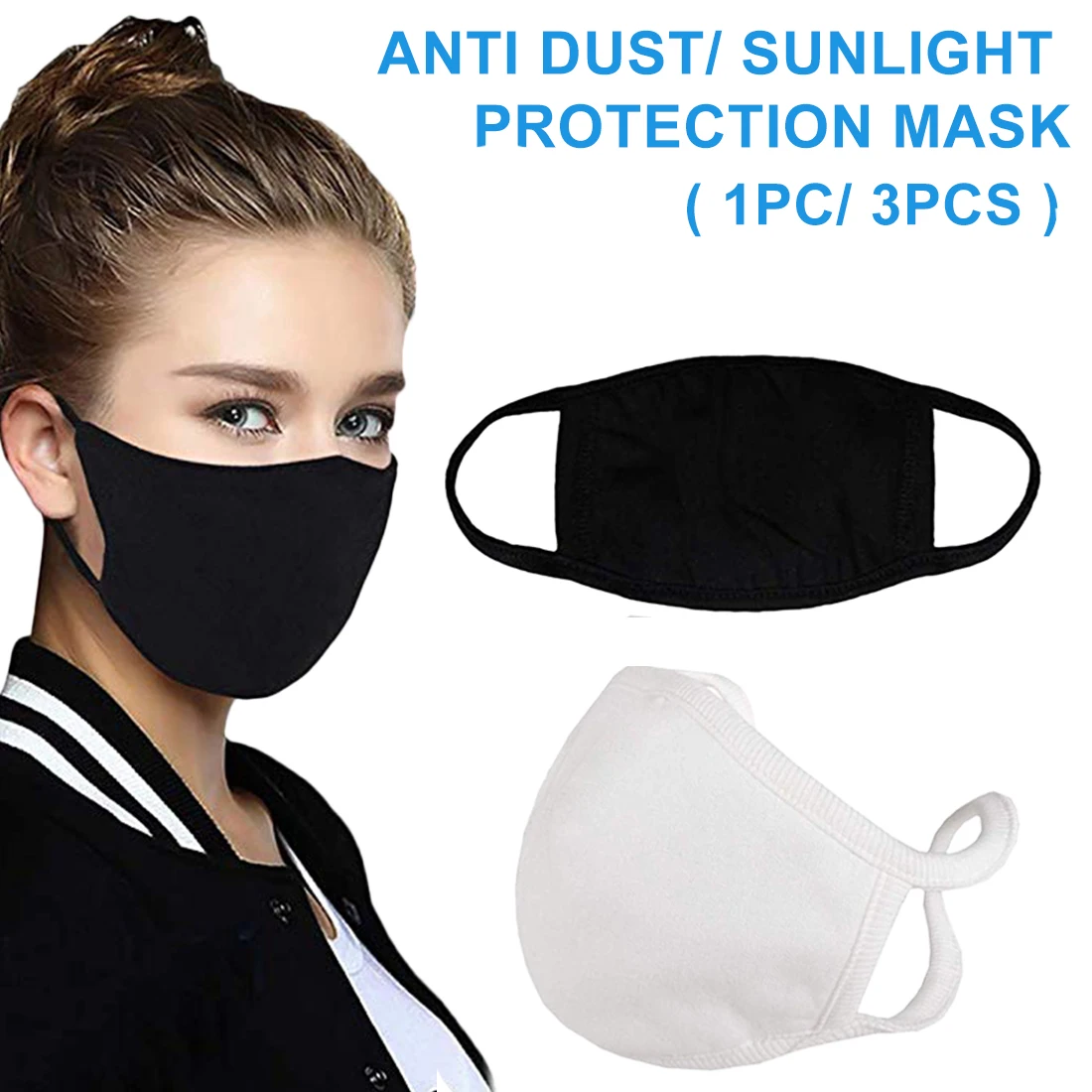 1pc/ 3pcs Face Mouth Mask Party Mask Reusable Fabric Care for Dustproof/ Sunlight/ Haze 3 Layers Cotton Material Washable
1pc/ 3pcs Face Mouth Mask Party Mask Reusable Fabric Care for Dustproof/ Sunlight/ Haze 3 Layers Cotton Material Washable