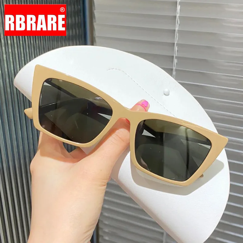 

RBRARE Vintage Cat Eye Sunglasses Women 2023 Luxury Brand Designer Shades for Women Small Sun Glasses Men Gafas De Sol Mujer