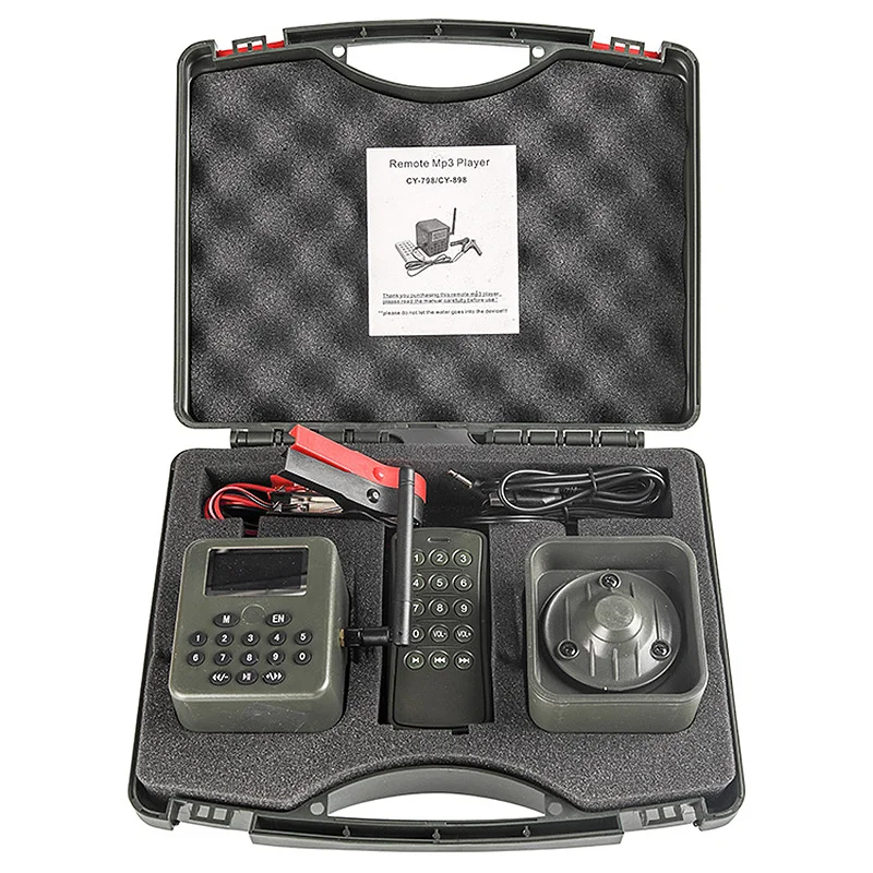 Hunting Bird Caller Sound Voice Decoy 50W Speaker Electric Hunting Bird Sound MP3 Player Remote CY-898
Hunting Bird Caller Sound Voice Decoy 50W Speaker Electric Hunting Bird Sound MP3 Player Remote CY-898
