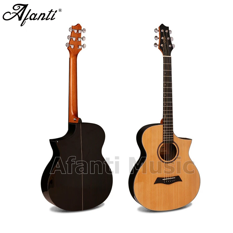 Afanti Music 40 inch Red Pine top / Rosewood Back & Sides Acoustic guitar (WY-050) 
Afanti Music 40 inch Red Pine top / Rosewood Back & Sides Acoustic guitar (WY-050)