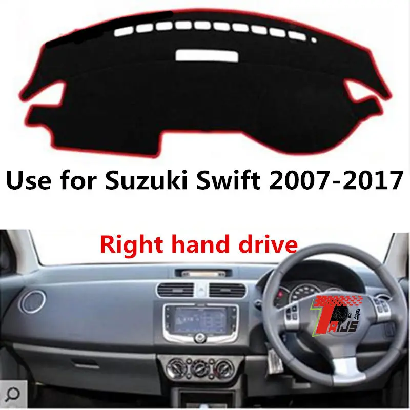 Фото Taijsc накладка на приборную панель правого руля автомобиля для Suzuki Swift 2007-2017