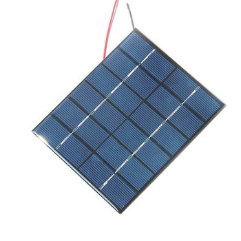 6V 0.33A 2W Solar Panels+Cable Solar Power 3.7V Battery Charge Solar Cell DIY Solar System Study 136*110*3MM 10pcs/lot
6V 0.33A 2W Solar Panels+Cable Solar Power 3.7V Battery Charge Solar Cell DIY Solar System Study 136*110*3MM 10pcs/lot