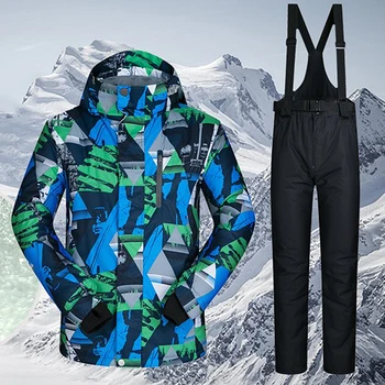 Professional Men's Ski Jacket & Pants Set Snowsuits Snowproof Waterproof Snowsuit Outdoor Winter Sports Skiing Snowboarding
Professional Men's Ski Jacket & Pants Set Snowsuits Snowproof Waterproof Snowsuit Outdoor Winter Sports Skiing Snowboarding