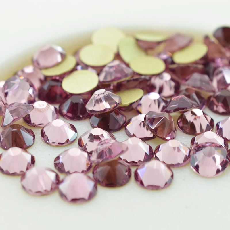 New Star Faced (8 big + 8 small) ss20 (4.8-5.0mm) and ss16 (3.8-4.0mm) Lt.Amethyst Color Glue On Non-hotfix Rhinestones 
New Star Faced (8 big + 8 small) ss20 (4.8-5.0mm) and ss16 (3.8-4.0mm) Lt.Amethyst Color Glue On Non-hotfix Rhinestones