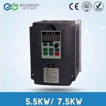 5.5kw 7.5kw 220V 380V VFD AC Frequency Inverter Single Phase Input 3 Phase Output Drives Frequency Converter 
5.5kw 7.5kw 220V 380V VFD AC Frequency Inverter Single Phase Input 3 Phase Output Drives Frequency Converter