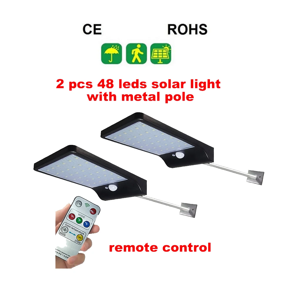 2/4pcs LED Solar Power PIR Motion Sensor Wall Light 48 LED Outdoor Energy Saving Street Yard Path Home Garden Security Lamp secu
2/4pcs LED Solar Power PIR Motion Sensor Wall Light 48 LED Outdoor Energy Saving Street Yard Path Home Garden Security Lamp secu