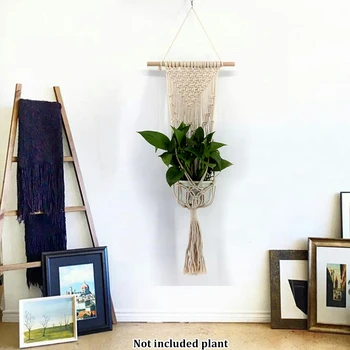 Handmade Woven Wall Hanging Knitting Bohemian Macrame Bedroom Plant Art Pocket Tapestry Flowerpot Basket Home Decor Net Bag Rope
Handmade Woven Wall Hanging Knitting Bohemian Macrame Bedroom Plant Art Pocket Tapestry Flowerpot Basket Home Decor Net Bag Rope