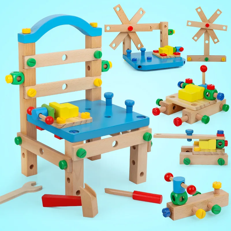 Multi-functional Luban Chair Disassembly Screw Screw Set Children Nut Combination Hands-on Disassembly Assembly Educational Toy
Multi-functional Luban Chair Disassembly Screw Screw Set Children Nut Combination Hands-on Disassembly Assembly Educational Toy