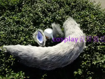 Universal Light Gray Plush Tail Animation Cosplay Stage Show Props Fox Demon Beast Wolf Tail Ears
Universal Light Gray Plush Tail Animation Cosplay Stage Show Props Fox Demon Beast Wolf Tail Ears