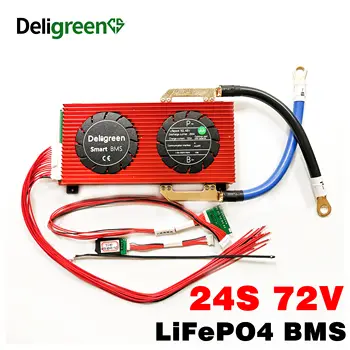 Bluetooth Smart BMS 24S 150A 200A 250A LiFePO4 Battery BMS for 87.6V Battery pack with Bluetooth CAN communicatio UART RS485
Bluetooth Smart BMS 24S 150A 200A 250A LiFePO4 Battery BMS for 87.6V Battery pack with Bluetooth CAN communicatio UART RS485