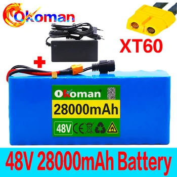 48V battery 13s3p 28Ah battery pack 1000W high power battery Ebike electric bicycle BMS with xt60 plug +charger 
48V battery 13s3p 28Ah battery pack 1000W high power battery Ebike electric bicycle BMS with xt60 plug +charger
