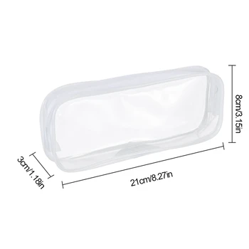 6pcs Simple Transparent Pencil Case Office Student PVC Convenient Pencil Cases School Supplies Pen Box Stationery Document Bag
6pcs Simple Transparent Pencil Case Office Student PVC Convenient Pencil Cases School Supplies Pen Box Stationery Document Bag