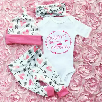 pudcoco Summer 4PCS Newborn Infant Baby Girl Clothes Short Sleeve Letter Printed Jumpsuit Pants Bodysuit Outfits Set
pudcoco Summer 4PCS Newborn Infant Baby Girl Clothes Short Sleeve Letter Printed Jumpsuit Pants Bodysuit Outfits Set