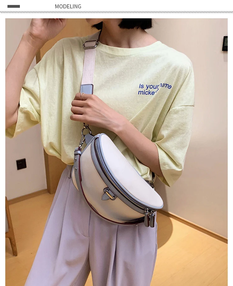 DORANMI Big Fanny Pack Women's Waist Bags 2020 Contrast Color Crossbody Chest Bag Female Waist Packs Casual Nerka Bags BG733 DORANMI Big Fanny Pack Women's Waist Bags 2020 Contrast Color Crossbody Chest Bag Female Waist Packs Casual Nerka Bags BG733