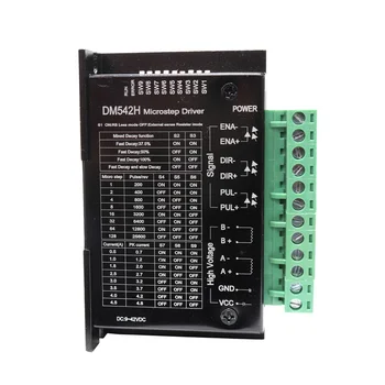 Digital Stepper Motor Driver For 2 Phase Motor Controls DM542 4.2A for 57 Series Motor 118x87x33mm WWO66
Digital Stepper Motor Driver For 2 Phase Motor Controls DM542 4.2A for 57 Series Motor 118x87x33mm WWO66