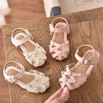 2020 Summer Girls Sandals Toddler Children Soft Pearl Students Sandals Baby Kids Princess Hollow Flower Shoes 21-30
2020 Summer Girls Sandals Toddler Children Soft Pearl Students Sandals Baby Kids Princess Hollow Flower Shoes 21-30