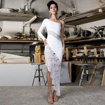 Adyce New Summer White One Shoulder Lace Bodycon Bandage Dress Women Sexy Long Sleeve Club Celebrity Evening Party Dress Vestido
Adyce New Summer White One Shoulder Lace Bodycon Bandage Dress Women Sexy Long Sleeve Club Celebrity Evening Party Dress Vestido