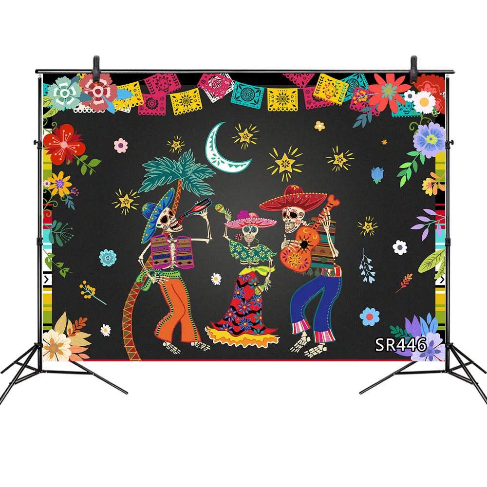 Day Of The Dead Carnival Party Dancing Vinyl Backdrop Photography Props Photo Background Customized Size
Day Of The Dead Carnival Party Dancing Vinyl Backdrop Photography Props Photo Background Customized Size