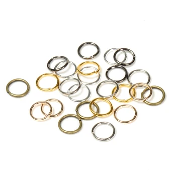 

200pcs/lot Wholesale Gunblack/Antique Bronze/Gold/Silver/Rhodium Color Jump Rings Jewelry Making Findings 4-10mm Jump Rings