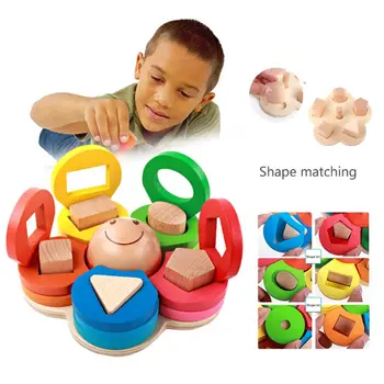 Wooden Educational Toys Set Baby Early Educational Tool Flower Shape Column Sleeve Teaching Materials 72XC
Wooden Educational Toys Set Baby Early Educational Tool Flower Shape Column Sleeve Teaching Materials 72XC