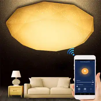 48W WIFI Smart Ceiling Lamp APP Control Modern Dimmable Lamp for Living Room Aisle Balcony Works With Alexa Google Home Lantern
48W WIFI Smart Ceiling Lamp APP Control Modern Dimmable Lamp for Living Room Aisle Balcony Works With Alexa Google Home Lantern