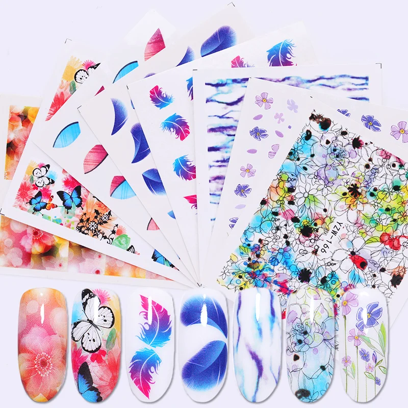 1 Sheet Beauty Nail Stcikers Water Decals Colorful Flower Butterfly Mixed Patterns Nail Transfer Stickers Nail Art Decoration
1 Sheet Beauty Nail Stcikers Water Decals Colorful Flower Butterfly Mixed Patterns Nail Transfer Stickers Nail Art Decoration